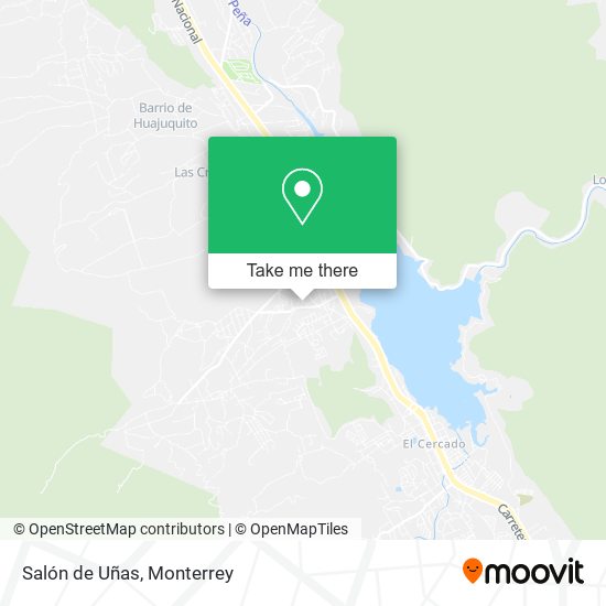 Mapa de Salón de Uñas
