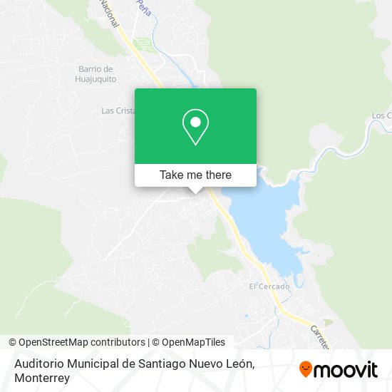 Auditorio Municipal de Santiago Nuevo León map