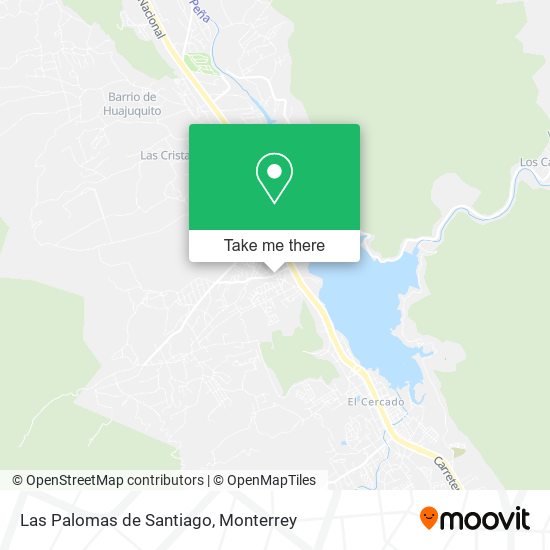 Las Palomas de Santiago map