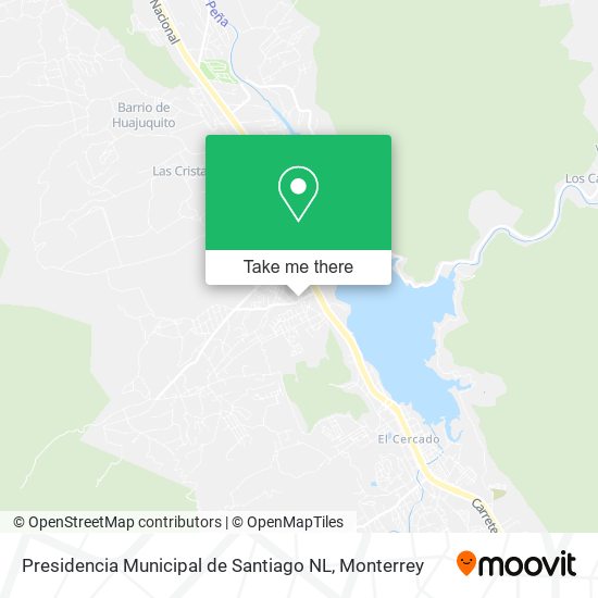 Presidencia Municipal de Santiago NL map