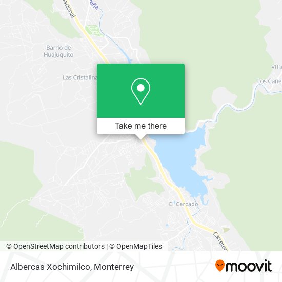 Mapa de Albercas Xochimilco