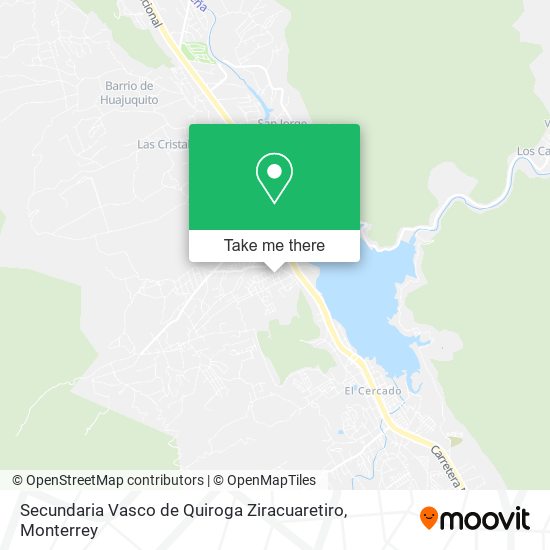 Secundaria Vasco de Quiroga Ziracuaretiro map