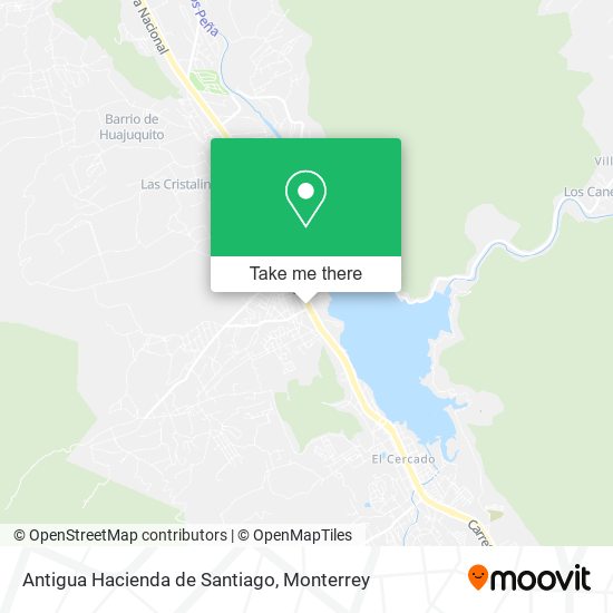 Antigua Hacienda de Santiago map