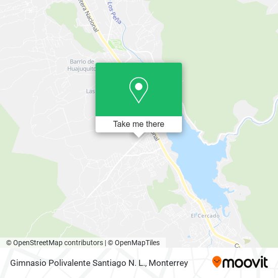 Gimnasio Polivalente Santiago N. L. map