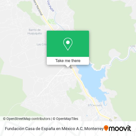 Mapa de Fundación Casa de España en México A.C