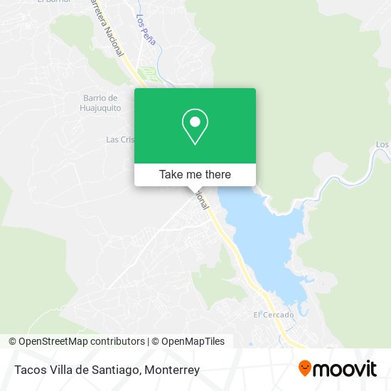 Tacos Villa de Santiago map