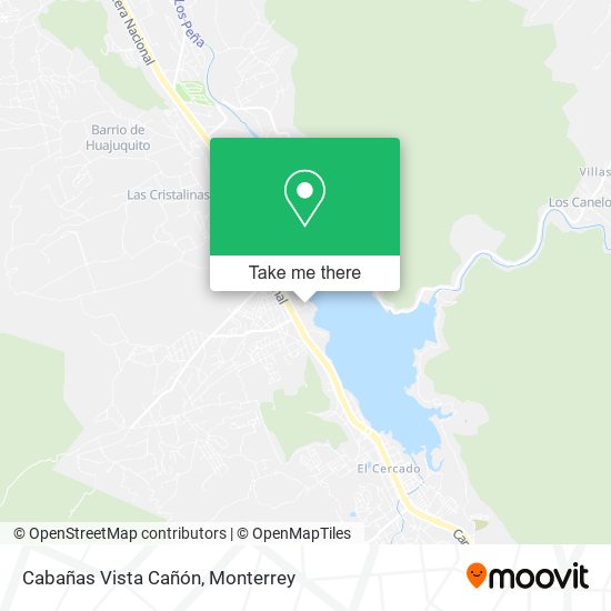 Cabañas Vista Cañón map