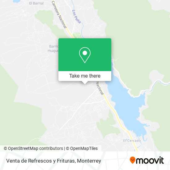 Venta de Refrescos y Frituras map