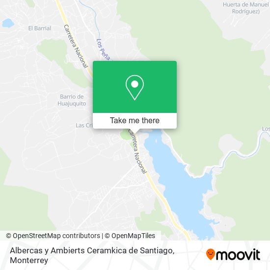 Albercas y Ambierts Ceramkica de Santiago map