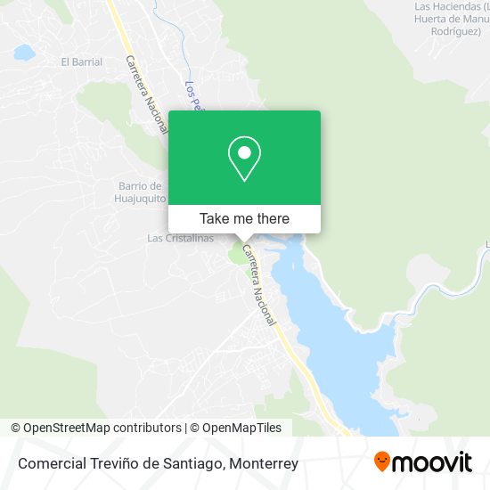 Mapa de Comercial Treviño de Santiago