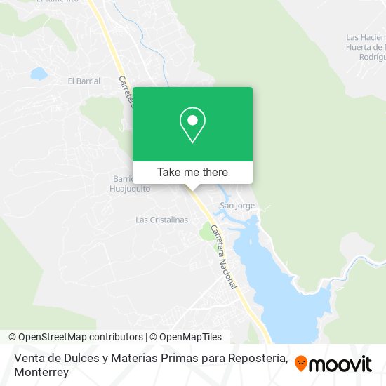 Mapa de Venta de Dulces y Materias Primas para Repostería