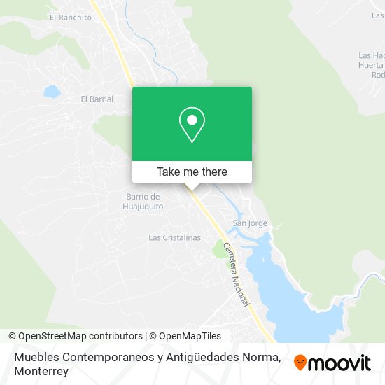 Mapa de Muebles Contemporaneos y Antigüedades Norma