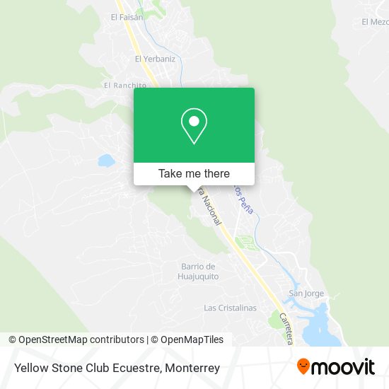 Yellow Stone Club Ecuestre map