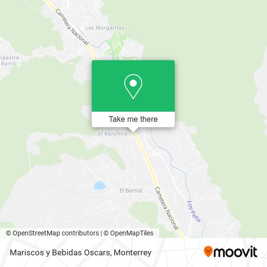Mapa de Mariscos y Bebidas Oscars