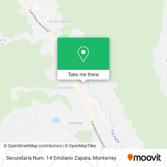 Mapa de Secundaria Num. 14 Emiliano Zapata