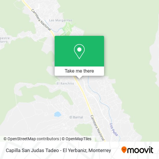 Mapa de Capilla San Judas Tadeo - El Yerbaniz