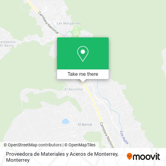 Proveedora de Materiales y Aceros de Monterrey map