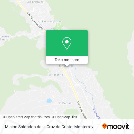 Misión Soldados de la Cruz de Cristo map