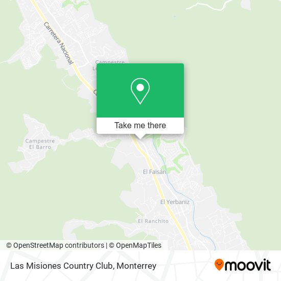 Las Misiones Country Club map