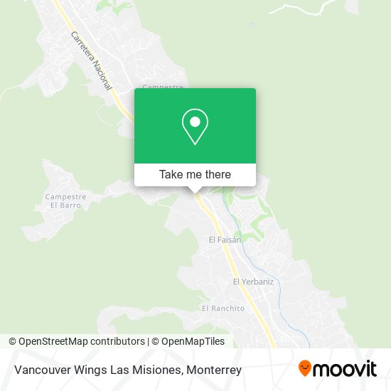 Vancouver Wings Las Misiones map