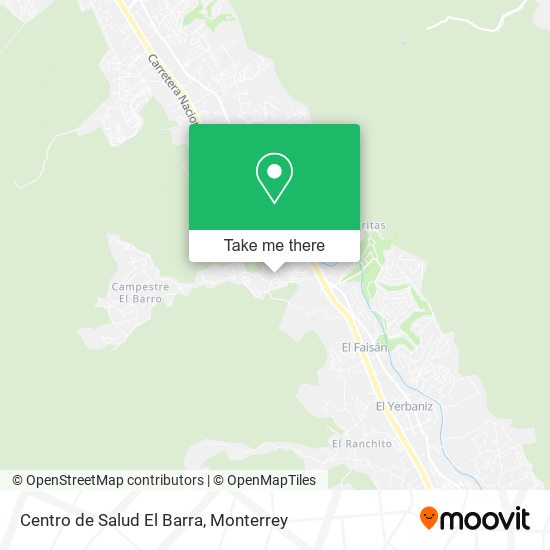 Mapa de Centro de Salud El Barra