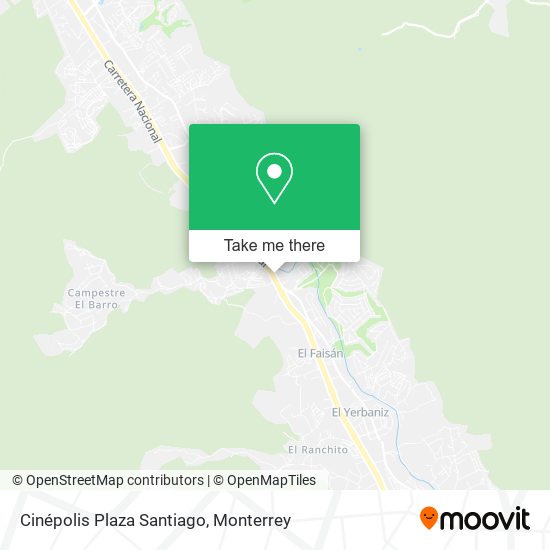 Cinépolis Plaza Santiago map