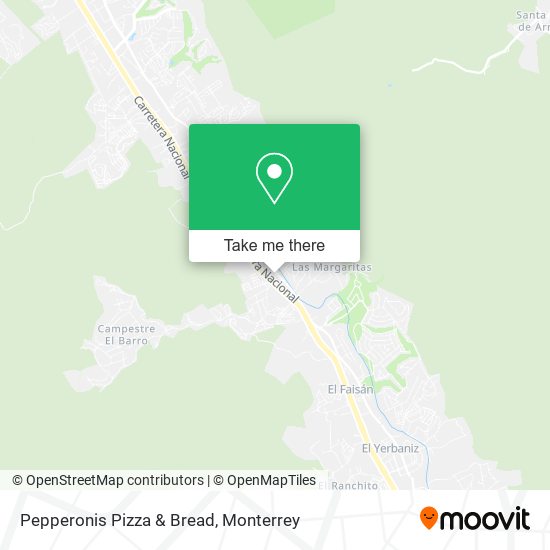 Mapa de Pepperonis Pizza & Bread