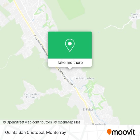 Quinta San Cristóbal map