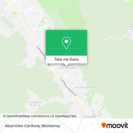 Mapa de Abarrotes Cardona