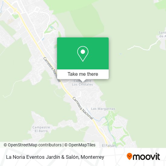 La Noria Eventos Jardín & Salón map