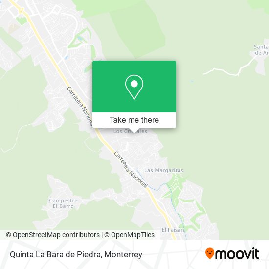 Quinta La Bara de Piedra map
