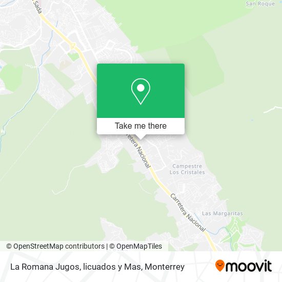 La Romana Jugos, licuados y Mas map