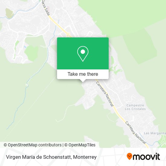Mapa de Virgen María de Schoenstatt