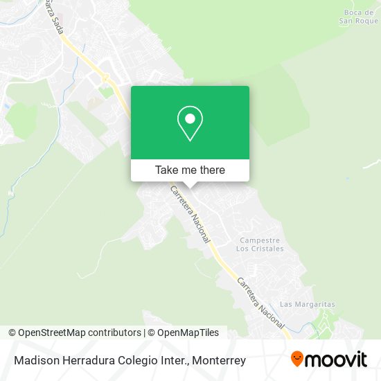 Mapa de Madison Herradura Colegio Inter.