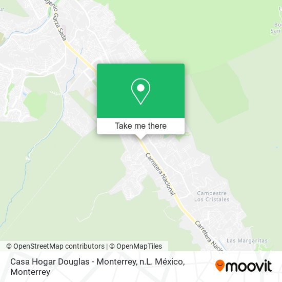Casa Hogar Douglas - Monterrey, n.L. México map