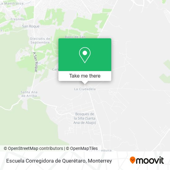 Mapa de Escuela Corregidora de Querétaro