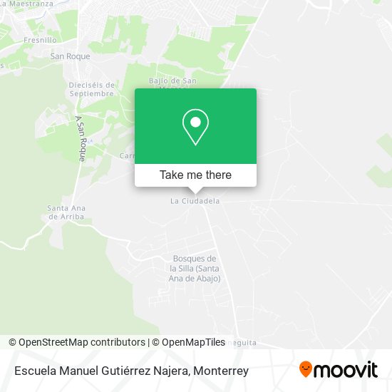 Mapa de Escuela Manuel Gutiérrez Najera