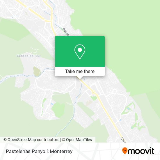 Pastelerías Panyolí map