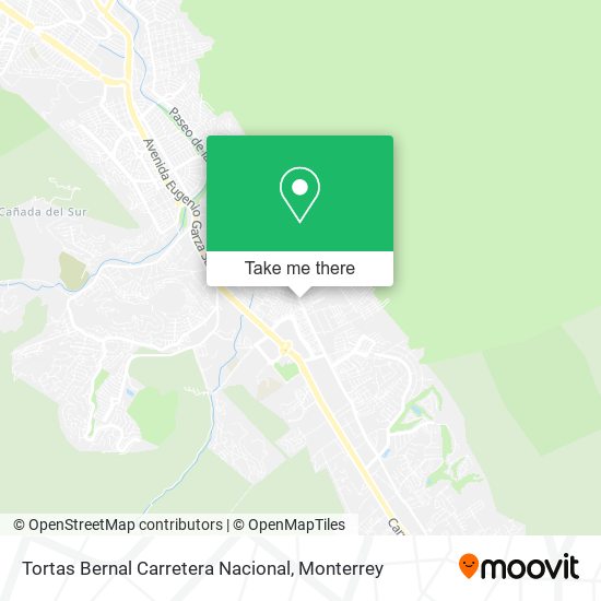 Tortas Bernal Carretera Nacional map