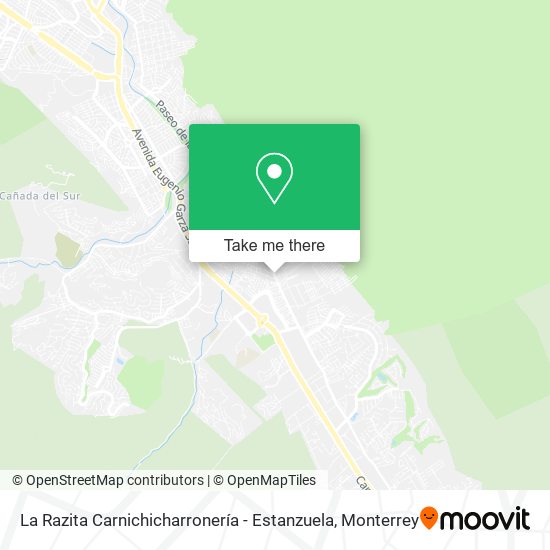 La Razita Carnichicharronería - Estanzuela map