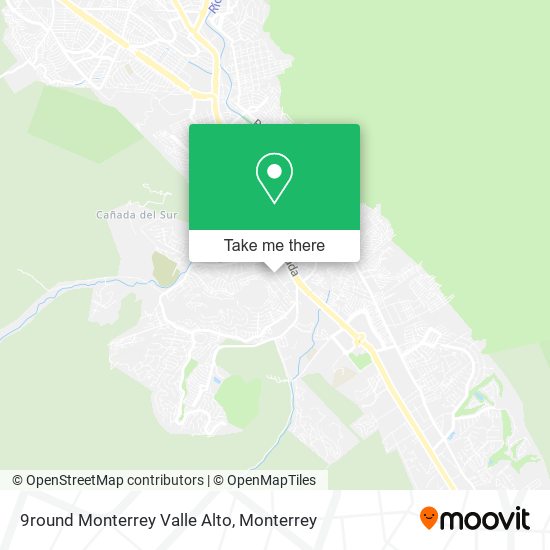 Mapa de 9round Monterrey Valle Alto