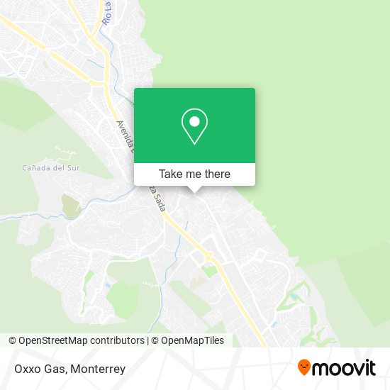 Mapa de Oxxo Gas