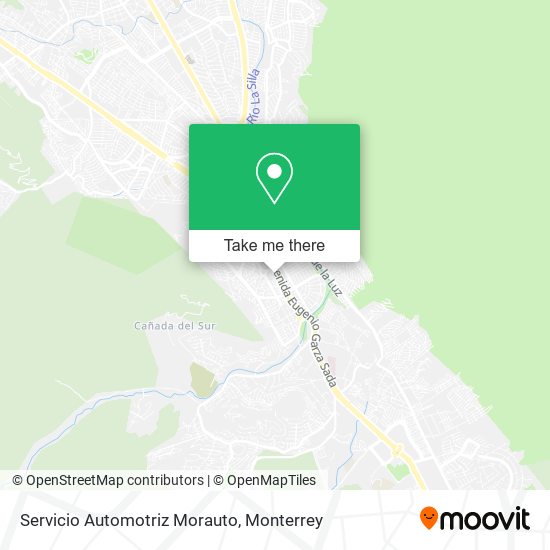 Mapa de Servicio Automotriz Morauto