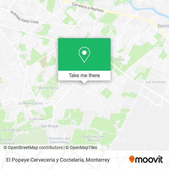 El Popeye Cerveceria y Coctelería map