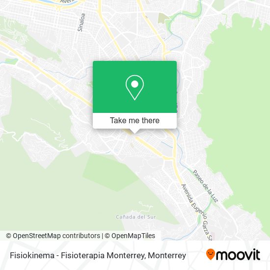 Mapa de Fisiokinema - Fisioterapia Monterrey