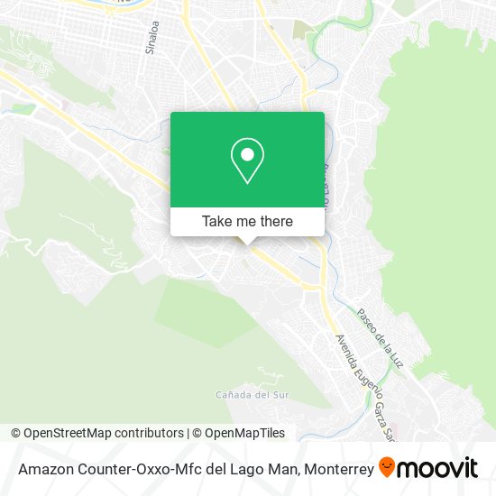 Amazon Counter-Oxxo-Mfc del Lago Man map