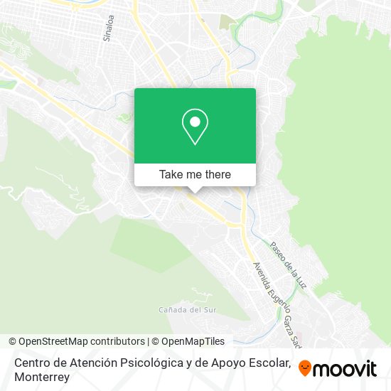 Centro de Atención Psicológica y de Apoyo Escolar map