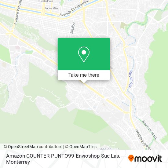 Amazon COUNTER-PUNTO99-Envioshop Suc Las map