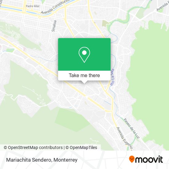 Mapa de Mariachita Sendero