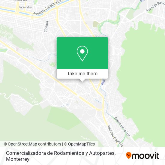 Comercializadora de Rodamientos y Autopartes map